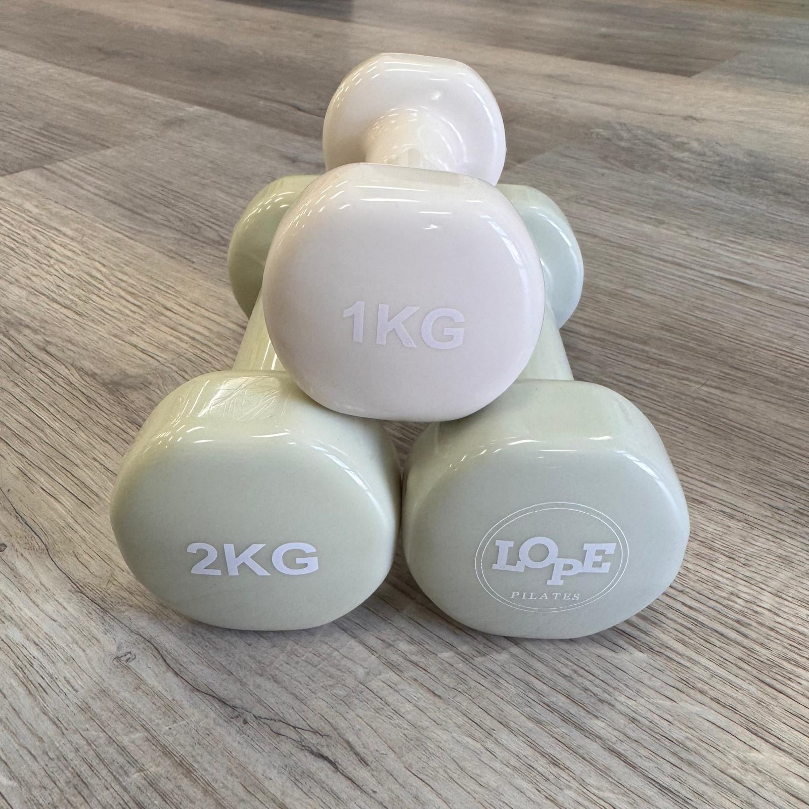Hand Weights 2kg Creamy Sage